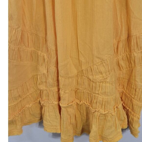 Free People Dress Womens Medium Ruffled Boho Cottagecore Whimsical Fairycore - Picture 4 of 9